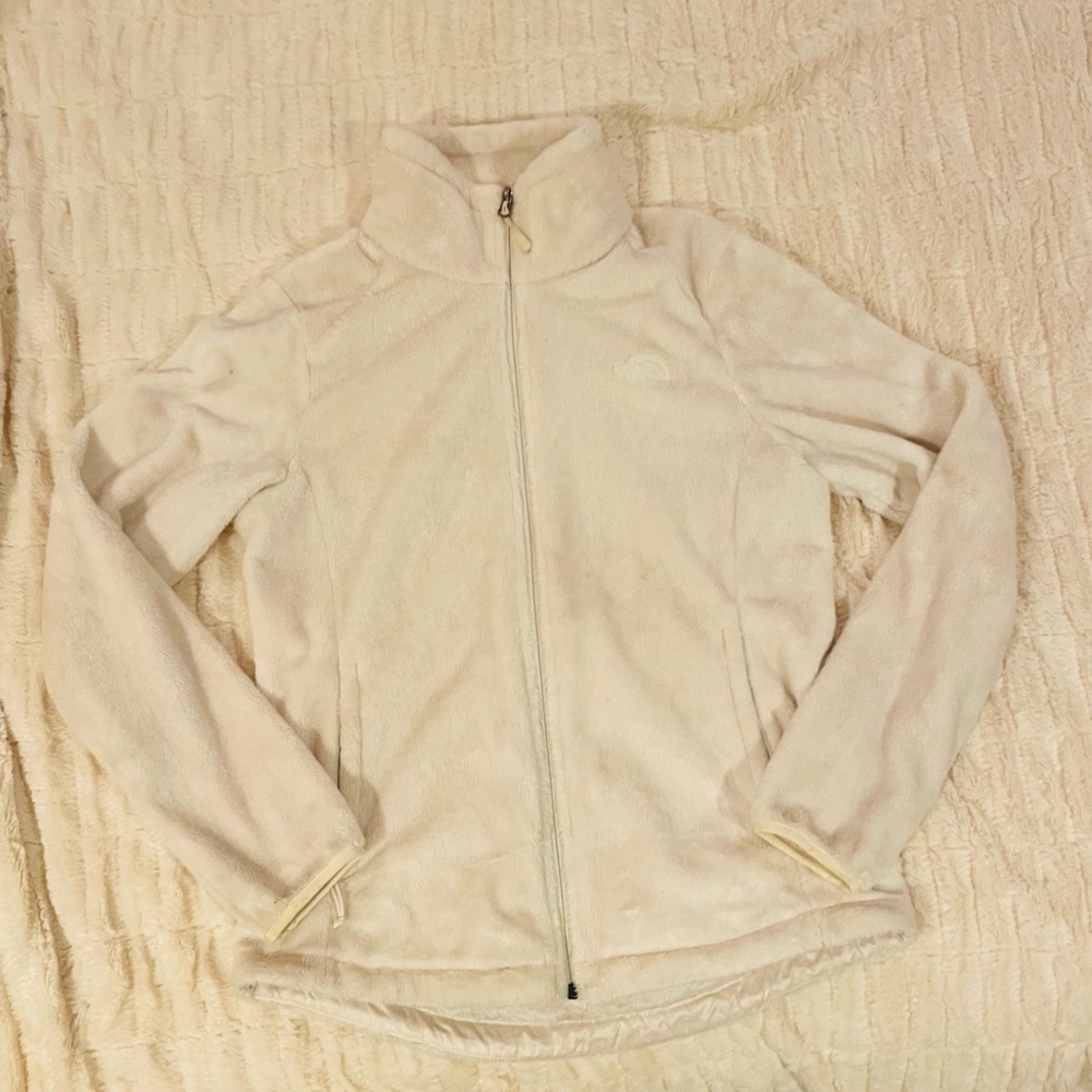 The North Face White Faux Fur Jacket